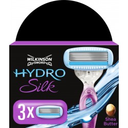 Wilkinson Sword Hydro Silk Beurre de Karité Lames de Rasoir pour Femme 3 Recharges