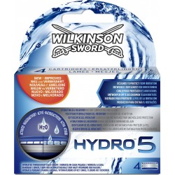 Wilkinson Sword Hydro 5 Activé H2O Lames de Rasoir pour Homme 4 Recharges