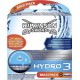 Wilkinson Sword Hydro 3 Activé H2O Lames de Rasoir pour Homme Maxi Pack 8 Recharges