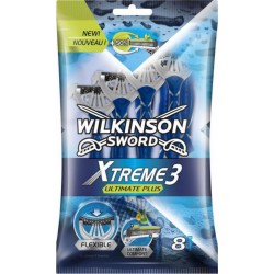 Wilkinson Sword Xtreme 3 Ultimate Plus Rasoirs Jetables pour Homme Pack de 8