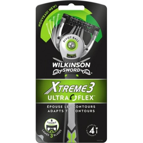 Wilkinson Sword Xtreme 3 Ultra Flex par 4 Rasoirs Jetables pour Homme (lot de 3 soit 12 rasoirs)