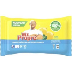 Mr. Propre Mr Propre Lingettes de nettoyage, citron x64