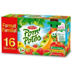 Pom'potes Compotes Gourdes 5 Fruits Jaunes 4X90G (Materne) – épicerie les 3  gourmets