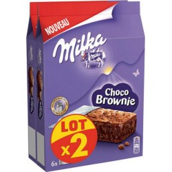 MILKA BROWNIE CHOCOLAT x2 180g (lot de 2)