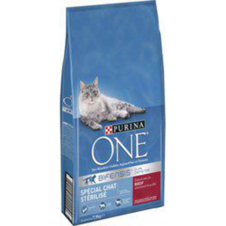 PURINA One bifensis croquettes au boeuf pour chat stérilisé 7.5Kg