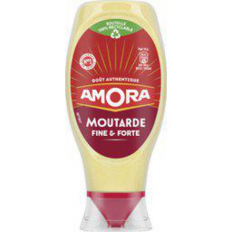 AMORA Moutarde fine et forte en squeeze top down 460g