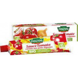 PANZANI Sauce tomate bio cuisinée aux petits légumes en tube 180g