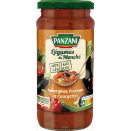 PANZANI Légumes du marché sauce aubergines poivrons et courgettes 360g