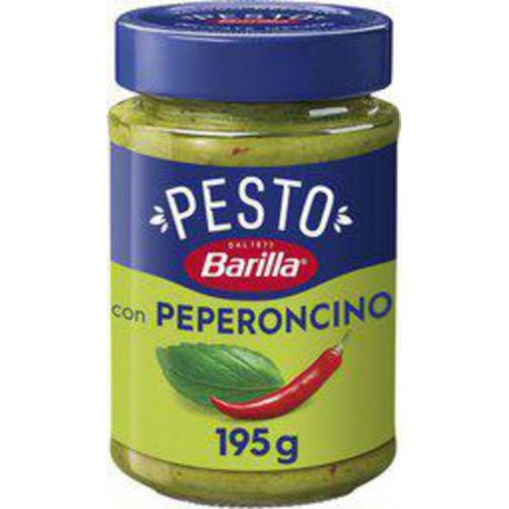 BARILLA Sauce Pesto Basilic Piment Peperoncino 195g