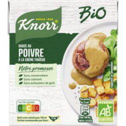 KNORR Sauce au poivre à la crème fraîche bio 30cl