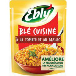 EBLY Blé précuit cuisiné à la tomate et au basilic 220g