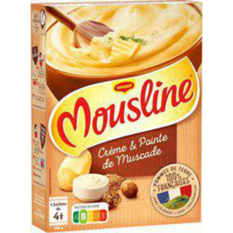 MOUSLINE Purée à l'ancienne à la crème et noix de muscade