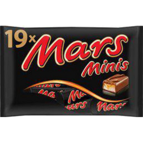 Mars Mini barres chocolatées au Caramel x19 366g