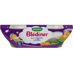Blédina Blédiner Mijoté de Légumes et Lentilles (dès 12 mois) par 2 pots de 200g (lot de 6 soit 12 pots)