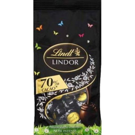 Lindt Pushbag Oeuf Lindor noir 70% 180g