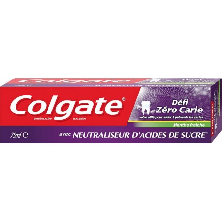 Colgate Dentifrice Défi zéro carie menthe 75ml