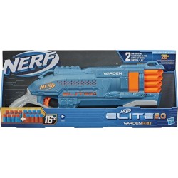 NERF Blaster Nerf Elite 2.0 Warden DB.8 + 16 fléchettes Nerf officielles