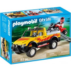 PLAYMOBIL 4228 Pick up et Quad