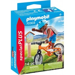 PLAYMOBIL 70303 Spécial Plus Cycliste avec marmotte