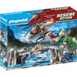 PLAYMOBIL 70663 Unité de secouristes avec hélicoptère