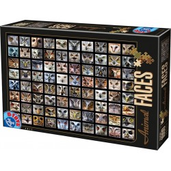 DToys Puzzle 1000 pièces : Animal Faces : Hiboux