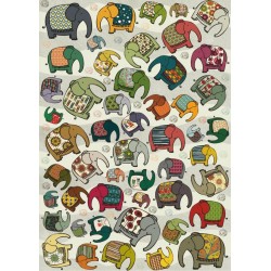 DToys Puzzle 1000 pièces : Motifs : Eléphants