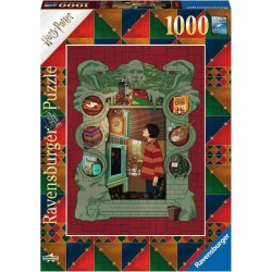 RAVENSBURGER Puzzle 1000 pièces : Harry Potter chez la famille Weasley
