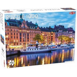 Tactic PUZZLE 1000 PIECES : VIEILLE VILLE STOCKHOLM