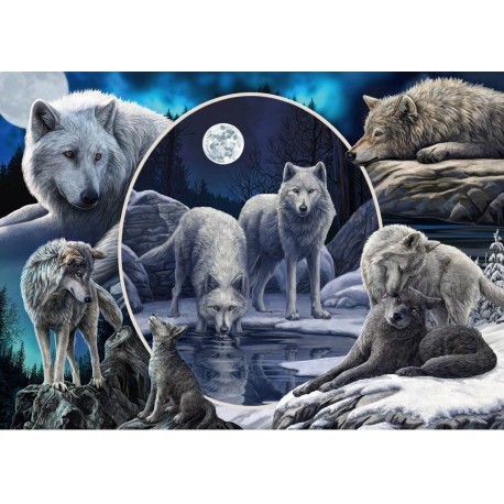 Schmidt Puzzle 1000 pièces : Splendides loups