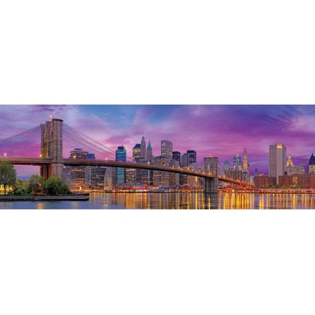 Eurographics Puzzle 1000 pièces panoramique : Pont de Brooklyn, New-York