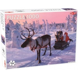 Tactic Puzzle 1000 pièces : Le Père Noël en traineau