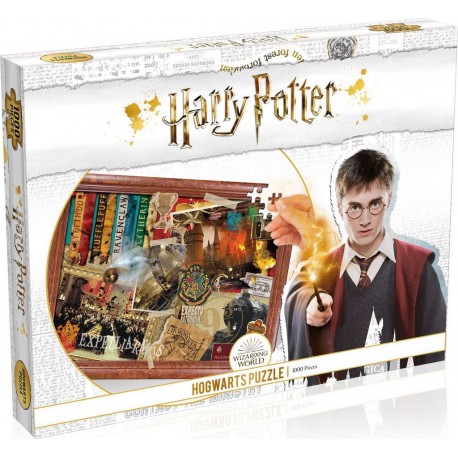 WINNING MOVES Puzzle Harry Potter Poudlard 1000 pièces Pack Blanc