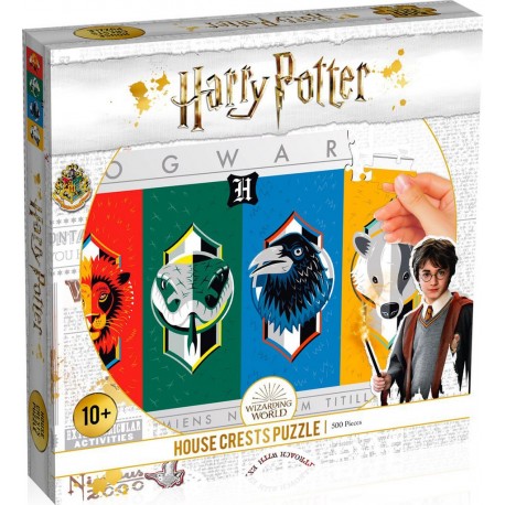 WINNING MOVES Puzzle Harry Potter les 4 maisons 500 pièces