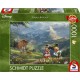 Schmidt Puzzle 1000 pièces Mickey & Minnie dans les alpes