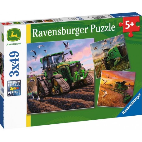 RAVENSBURGER Puzzle 3x49 pièces Les saisons / John Deere