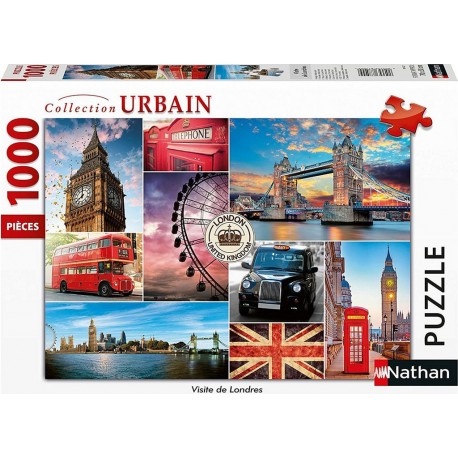 NATHAN Puzzle 1000 pièces Visite de Londres