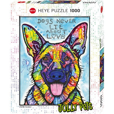 Heye Puzzle 1000 pièces : Dogs Never Lie About Love