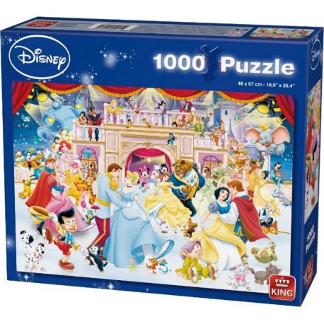 King Puzzles Puzzle 1000 pièces : Vacances Disney sur glace