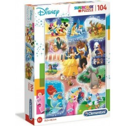 CLEMENTONI Puzzle 104 pièces SuperColor Disney Dance