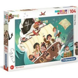 CLEMENTONI Puzzle 104 pièces Super Color Pirates