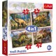 Trefl Puzzles de 35 à 70 pièces : 4 puzzles : Dinosaures intéressants