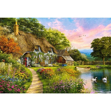 Castorland Puzzle 1500 pièces : Cottage de Campagne