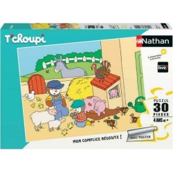 Nathan PUZZLE 30 P T'CHOUPI À LA FERME