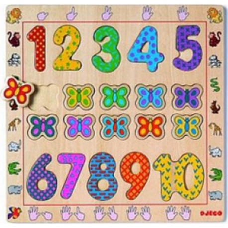 Djeco Puzzle Bois 1 a 10