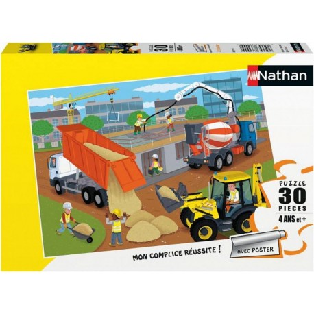 Nathan Puzzle Le chantier 30p