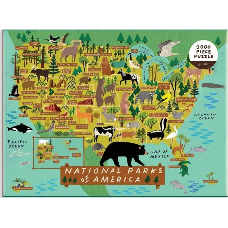 Puzzle de 1000 pièces : Parcs nationaux d'Amérique