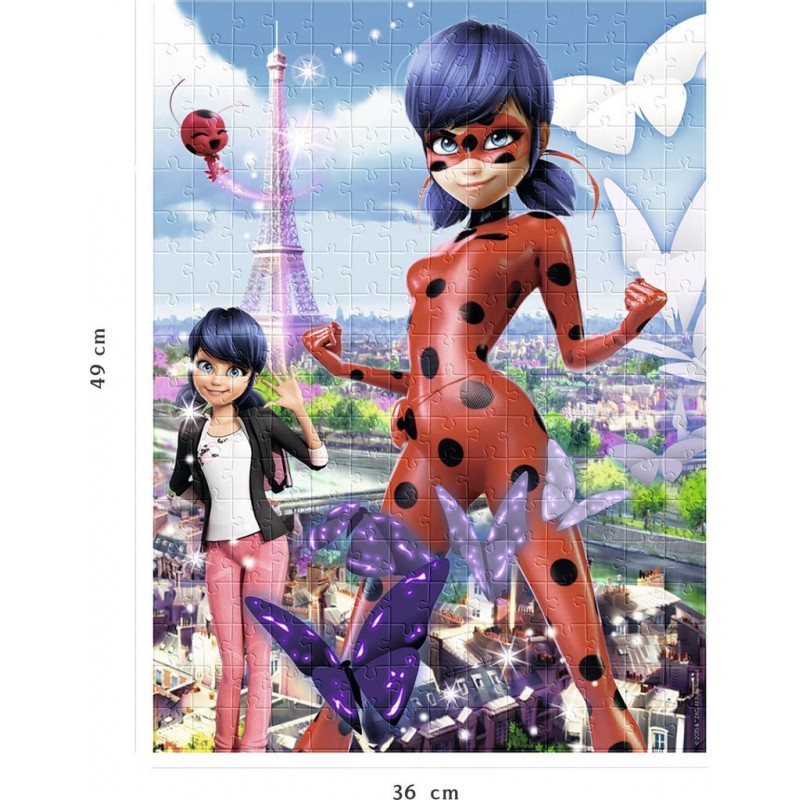 Ravensburger - Puzzle 250 pièces - Ladybug protège Paris - Miraculous