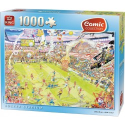 King Puzzles Puzzle 1000 pièces Comic Collection : Match de football