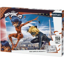 RAVENSBURGER Puzzle Nathan 150 pièces Ladybug et Chat Noir / Miraculous