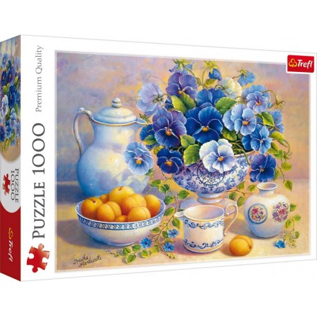 Trefl Puzzle 1000 pièces : Bouquet bleu